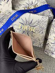 Dior Lambskin Card Holder Beige Size 10.5 x 7.5 x 1 cm - 3