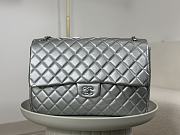 Chanel A4661 Silver Hardware Flap Bag Large Silver Size 40 x 11 x 16 cm - 1