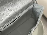 Chanel A4661 Silver Hardware Flap Bag Large Silver Size 40 x 11 x 16 cm - 5