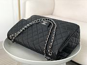 Chanel A4661 Silver Hardware Flap Bag Large Black Size 40 x 11 x 16 cm - 5