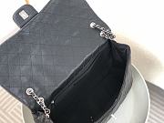 Chanel A4661 Silver Hardware Flap Bag Large Black Size 40 x 11 x 16 cm - 4