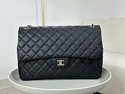 Chanel A4661 Gold Hardware Flap Bag Large Black Size 40 x 11 x 16 cm - 1