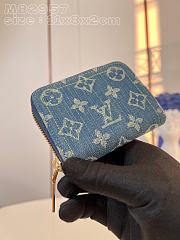 Louis Vuitton LV Zippy Coin Purse Monogram Denim 11 x 8 x 2 cm - 3