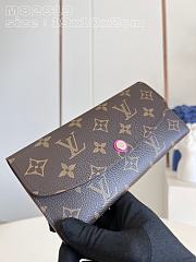Louis Vuitton LV Emilie Wallet Monogram Canvas Pink M82919 Size 19 x 10 x 2 cm - 5