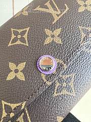 Louis Vuitton LV Emilie Wallet Monogram Canvas Purple M82919 Size 19 x 10 x 2 cm - 4