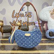 Louis Vuitton LV Croissant MM Monogram Denim M46856 Size 21 x 7 x 5 cm - 1
