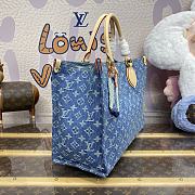Louis Vuitton LV OnTheGo MM Monogram Denim M46871 Size 35 x 27 x 14 cm - 5