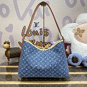 Louis Vuitton LV CarryAll MM Monogram Denim M46855 Size 39 x 30 x 15 cm - 3