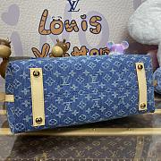 Louis Vuitton LV CarryAll MM Monogram Denim M46855 Size 39 x 30 x 15 cm - 2