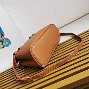 Prada Medium Leather Handbag With Belt Brown Size 28 x 18 x 10.5 cm - 4