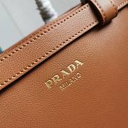 Prada Medium Leather Handbag With Belt Brown Size 28 x 18 x 10.5 cm - 3