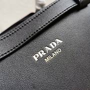 Prada Medium Leather Handbag With Belt Black Size 28 x 18 x 10.5 cm - 2
