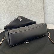 YSL Mini Loulou Puffer Black Silver Hardware Size 23 × 15.5 × 8.5 cm BEST - 5