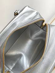 Celine Folded Cube Bag In Silver Size 20 x 15 x 13 cm - 6