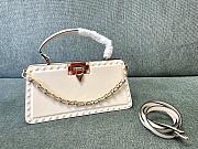 Valentino Garavani Rockstud Strapped Top Handle Bag White Size 28 x 14 x 8 cm - 1