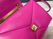 Valentino Garavani One Stud Leather Bag Rose Pink Size 20 x 13 x 8.5 cm - 3