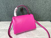 Valentino Garavani One Stud Leather Bag Rose Pink Size 20 x 13 x 8.5 cm - 6