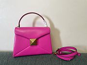 Valentino Garavani One Stud Leather Bag Rose Pink Size 24 x 18 x 10 cm - 1