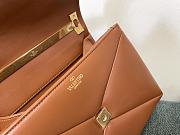 Valentino Garavani One Stud Leather Bag Brown Size 24 x 18 x 10 cm - 5