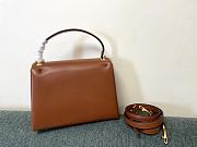 Valentino Garavani One Stud Leather Bag Brown Size 24 x 18 x 10 cm - 3