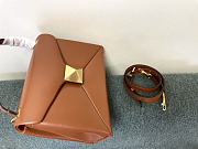 Valentino Garavani One Stud Leather Bag Brown Size 24 x 18 x 10 cm - 2