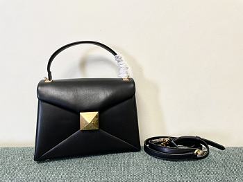 Valentino Garavani One Stud Leather Bag Black Size 24 x 18 x 10 cm