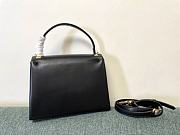 Valentino Garavani One Stud Leather Bag Black Size 24 x 18 x 10 cm - 4