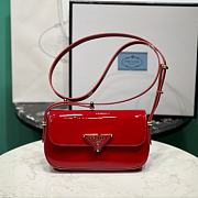 Prada Patent Leather Shoulder Bag Red Size 20.5 x 10.5 x 4 cm - 1