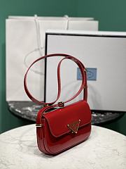 Prada Patent Leather Shoulder Bag Red Size 20.5 x 10.5 x 4 cm - 6