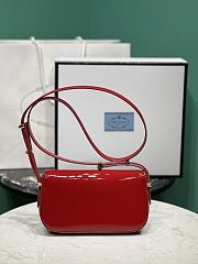 Prada Patent Leather Shoulder Bag Red Size 20.5 x 10.5 x 4 cm - 4