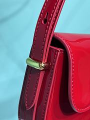 Prada Patent Leather Shoulder Bag Red Size 20.5 x 10.5 x 4 cm - 3
