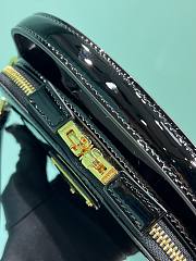Prada Patent Leather Top-Handle Bag Black Size 17.5 x 10.5 x 4.5 cm - 5