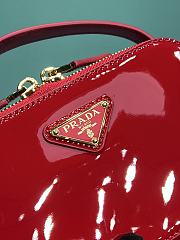 Prada Patent Leather Top-Handle Bag Red Size 17.5 x 10.5 x 4.5 cm - 5