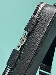 Prada Brique Saffiano Leather Bag Black Size 19 x 11.5 x 3.5 cm - 4