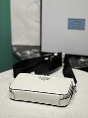 Prada Brique Saffiano Leather Bag White Size 19 x 11.5 x 3.5 cm - 6