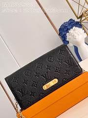 Louis Vuitton LV Wallet On Chain Lily M83233 Black Size 20.5 x 10 x 3.5 cm - 2