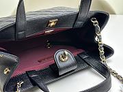 Chanel Black Shopping Bag Size 26 x 20 x 13 cm - 4