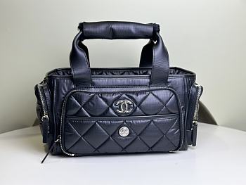Chanel Coco Neige Travel Bag Black Size 16 x 35 x 20 cm