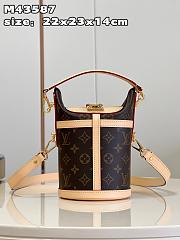 Louis Vuitton LV Monogram Duffle Bucket Bag M43587 Size 22 x 23 x 14 cm - 1