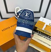 Louis Vuitton Trainer White Blue Men - 5