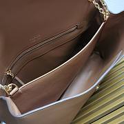 Prada Large Leather Shoulder Bag Brown 1BD368 Size 23 x 38 x 11.5 cm - 2