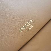 Prada Large Leather Shoulder Bag Brown 1BD368 Size 23 x 38 x 11.5 cm - 3