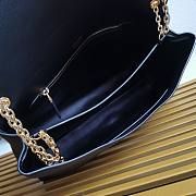 Prada Large Leather Shoulder Bag Black 1BD368 Size 23 x 38 x 11.5 cm - 6