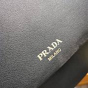 Prada Large Leather Shoulder Bag Black 1BD368 Size 23 x 38 x 11.5 cm - 2