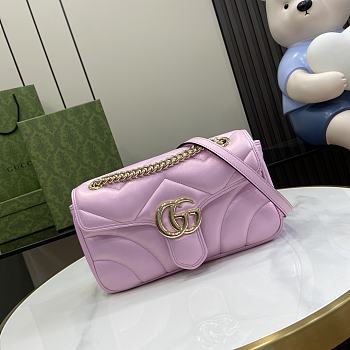 Gucci Marmont Rainbow Medium Shoulder Bag Size 15 x 26 x 7 cm