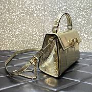  Valentino Garavani Snakeskin Vsling Top-Handle Bag Size 19 cm - 5