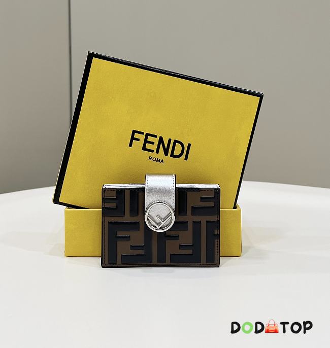 Fendi Card Holder Silver Size 10 x 6 cm - 1