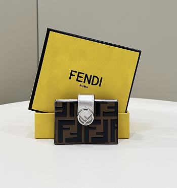 Fendi Card Holder Silver Size 10 x 6 cm