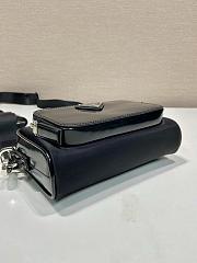 Prada Re-Nylon And Glossy Leather Black Bag Size 18 x 11.5 x 5 cm - 3