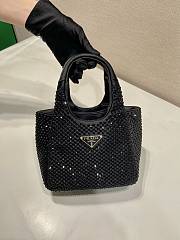 Prada Embellished Satin Mini Handbag Size 18 x 16 x 10 cm - 3